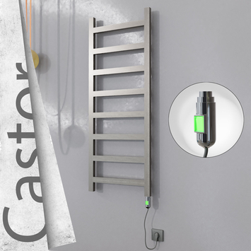 Radiva - Castor Elektrikli Paslanmaz Çelik Havlupan 500x1300 Satin Polisaj (On/Off Düğmeli) 300W