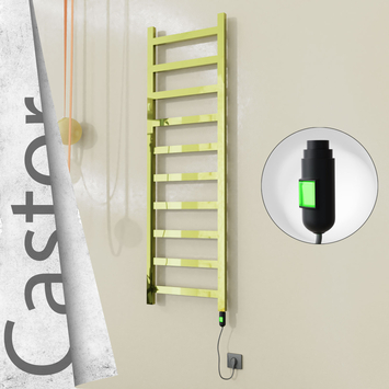 Radiva - Castor Elektrikli Paslanmaz Çelik Havlupan 500x1620 Altın (On/Off Düğmeli) 300W