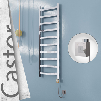 Radiva - Castor Elektrikli Paslanmaz Çelik Havlupan 500x1620 Ayna Polisaj (KTX1 Termostat) 300W Spiral Kablolu