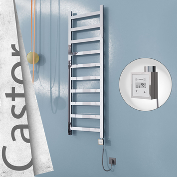 Radiva - Castor Elektrikli Paslanmaz Çelik Havlupan 500x1620 Ayna Polisaj (KTX3 Termostat) 300W Spiral Kablolu