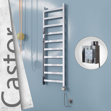 Radiva - Castor Elektrikli Paslanmaz Çelik Havlupan 500x1620 Ayna Polisaj (KTX4 Termostat) 300W Spiral Kablolu