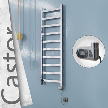 Radiva - Castor Elektrikli Paslanmaz Çelik Havlupan 500x1620 Ayna Polisaj (Thesis Termostat) 300W