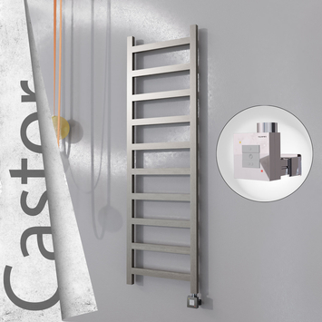 Radiva - Castor Elektrikli Paslanmaz Çelik Havlupan 500x1620 Satin Polisaj (KTX1 Termostat) 300W