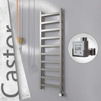 Radiva - Castor Elektrikli Paslanmaz Çelik Havlupan 500x1620 Satin Polisaj (KTX3 Termostat) 300W