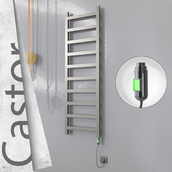 Radiva - Castor Elektrikli Paslanmaz Çelik Havlupan 500x1620 Satin Polisaj (On/Off Düğmeli) 300W