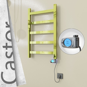 Radiva - Castor Elektrikli Paslanmaz Çelik Havlupan 500x820 Altın (Musa Termostat) 200W