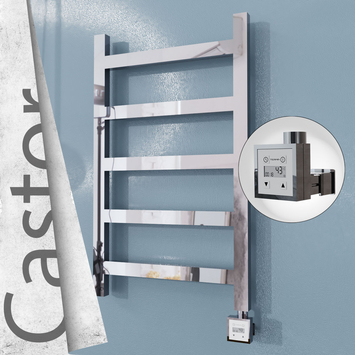 Radiva - Castor Elektrikli Paslanmaz Çelik Havlupan 500x820 Ayna Polisaj (KTX3 Termostat) 200W