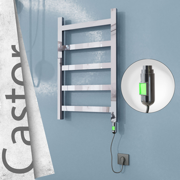 Radiva - Castor Elektrikli Paslanmaz Çelik Havlupan 500x820 Ayna Polisaj (On/Off Düğmeli) 200W