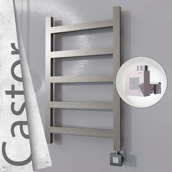 Radiva - Castor Elektrikli Paslanmaz Çelik Havlupan 500x820 Satin Polisaj (KTX1 Termostat) 200W