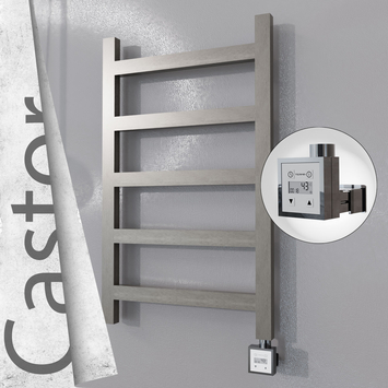 Radiva - Castor Elektrikli Paslanmaz Çelik Havlupan 500x820 Satin Polisaj (KTX3 Termostat) 200W