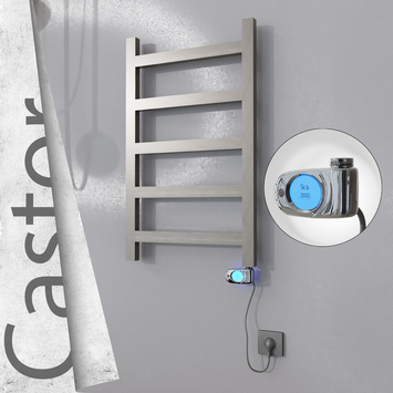 Radiva - Castor Elektrikli Paslanmaz Çelik Havlupan 500x820 Satin Polisaj (Musa Termostat) 200W
