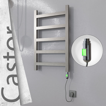 Radiva - Castor Elektrikli Paslanmaz Çelik Havlupan 500x820 Satin Polisaj (On/Off Düğmeli) 200W