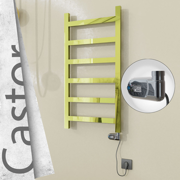 Radiva - Castor Elektrikli Paslanmaz Çelik Havlupan 500x980 Altın (Thesis Termostat) 300W