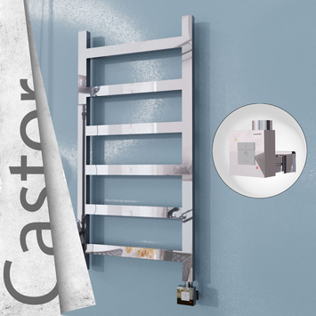Radiva - Castor Elektrikli Paslanmaz Çelik Havlupan 500x980 Ayna Polisaj (KTX1 Termostat) 300W