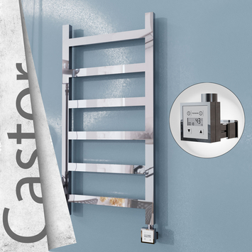 - CASTOR Elektrikli Paslanmaz Çelik Havlupan 500x980 Ayna Polisaj (KTX3 Termostat) 300W  - CASTOR Elektrikli Paslanmaz Çelik Havlupan 500x980 Ayna Polisaj (KTX3 Termostat) 300W
