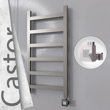 Radiva - Castor Elektrikli Paslanmaz Çelik Havlupan 500x980 Satin Polisaj (KTX1 Termostat) 300W