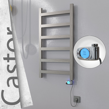Radiva - Castor Elektrikli Paslanmaz Çelik Havlupan 500x980 Satin Polisaj (Musa Termostat) 300W