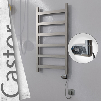 Radiva - Castor Elektrikli Paslanmaz Çelik Havlupan 500x980 Satin Polisaj (Thesis Termostat) 300W