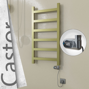 - CASTOR Elektrikli Paslanmaz Çelik Havlupan 500x980 Satine Altın (Thesis Termostat) 300W  - CASTOR Elektrikli Paslanmaz Çelik Havlupan 500x980 Satine Altın (Thesis Termostat) 300W