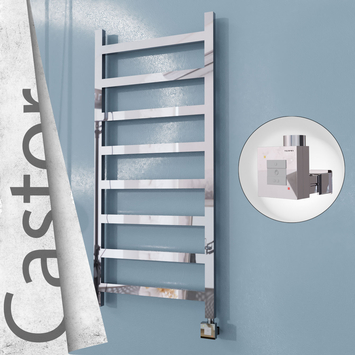 Radiva - Castor Elektrikli Paslanmaz Çelik Havlupan 600x1300 Ayna Polisaj (KTX1 Termostat) 300W