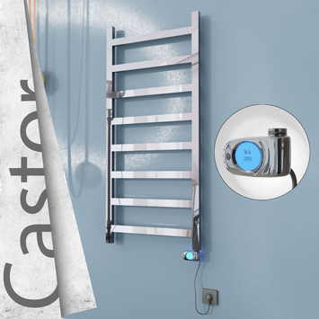 Radiva - Castor Elektrikli Paslanmaz Çelik Havlupan 600x1300 Ayna Polisaj (Musa Termostat) 300W