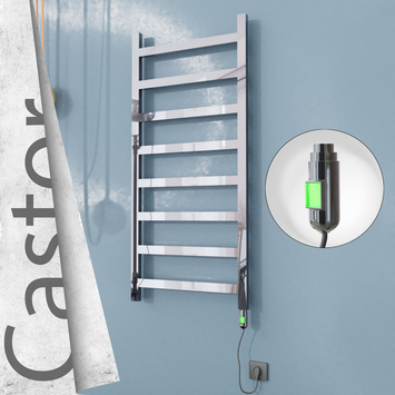 Radiva - Castor Elektrikli Paslanmaz Çelik Havlupan 600x1300 Ayna Polisaj (On/Off Düğmeli) 300W