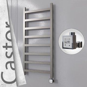 Radiva - Castor Elektrikli Paslanmaz Çelik Havlupan 600x1300 Satin Polisaj (KTX3 Termostat) 300W