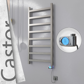 Radiva - Castor Elektrikli Paslanmaz Çelik Havlupan 600x1300 Satin Polisaj (Musa Termostat) 300W