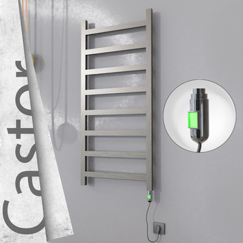 Radiva - Castor Elektrikli Paslanmaz Çelik Havlupan 600x1300 Satin Polisaj (On/Off Düğmeli) 300W