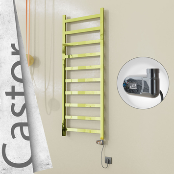 Radiva - Castor Elektrikli Paslanmaz Çelik Havlupan 600x1620 Altın (Thesis Termostat) 600W