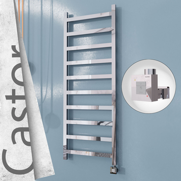 Radiva - Castor Elektrikli Paslanmaz Çelik Havlupan 600x1620 Ayna Polisaj (KTX1 Termostat) 600W