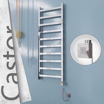 Radiva - Castor Elektrikli Paslanmaz Çelik Havlupan 600x1620 Ayna Polisaj (KTX1 Termostat) 600W Spiral Kablolu
