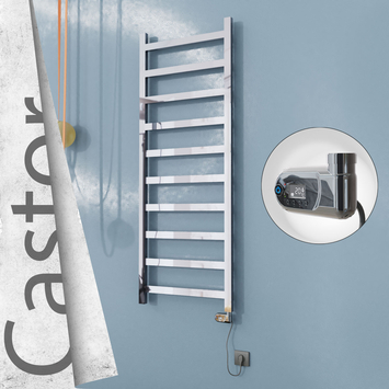 Radiva - Castor Elektrikli Paslanmaz Çelik Havlupan 600x1620 Ayna Polisaj (Thesis Termostat) 600W