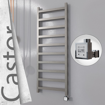 Radiva - Castor Elektrikli Paslanmaz Çelik Havlupan 600x1620 Satin Polisaj (KTX3 Termostat) 600W