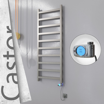 Radiva - Castor Elektrikli Paslanmaz Çelik Havlupan 600x1620 Satin Polisaj (Musa Termostat) 600W