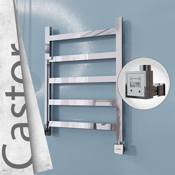 Radiva - Castor Elektrikli Paslanmaz Çelik Havlupan 600x820 Ayna Polisaj (KTX3 Termostat) 200W