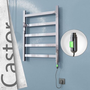 Radiva - Castor Elektrikli Paslanmaz Çelik Havlupan 600x820 Ayna Polisaj (On/Off Düğmeli) 200W