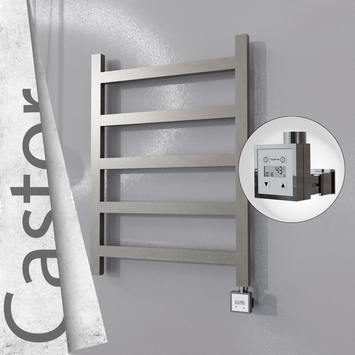 Radiva - Castor Elektrikli Paslanmaz Çelik Havlupan 600x820 Satin Polisaj (KTX3 Termostat) 200W