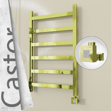 Radiva - Castor Elektrikli Paslanmaz Çelik Havlupan 600x980 Altın (KTX1 Termostat) 300W
