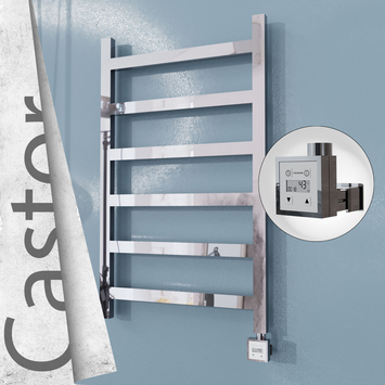 Radiva - Castor Elektrikli Paslanmaz Çelik Havlupan 600x980 Ayna Polisaj (KTX3 Termostat) 300W