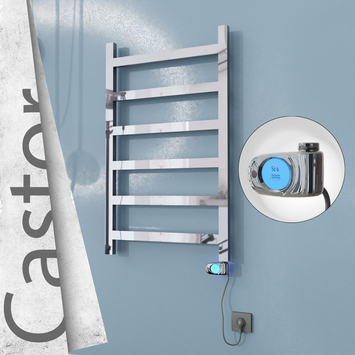 Radiva - Castor Elektrikli Paslanmaz Çelik Havlupan 600x980 Ayna Polisaj (Musa Termostat) 300W