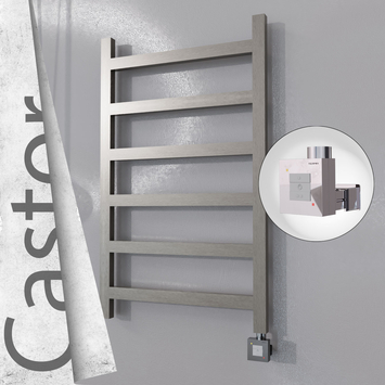 Radiva - Castor Elektrikli Paslanmaz Çelik Havlupan 600x980 Satin Polisaj (KTX1 Termostat) 300W