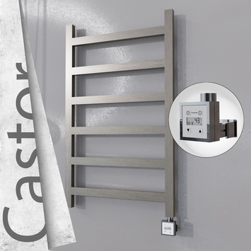Radiva - Castor Elektrikli Paslanmaz Çelik Havlupan 600x980 Satin Polisaj (KTX3 Termostat) 300W