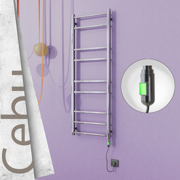 Radiva - Cebu Sèche Serviettes Electrique 500x1395 Finition de polissage (On/Off) 300 Watt