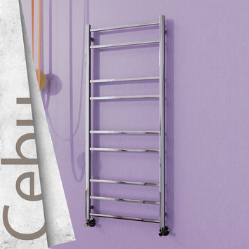  - Cebu Decorative Towel Warmer 600x1395 (Stainless Steel) Polished Finish