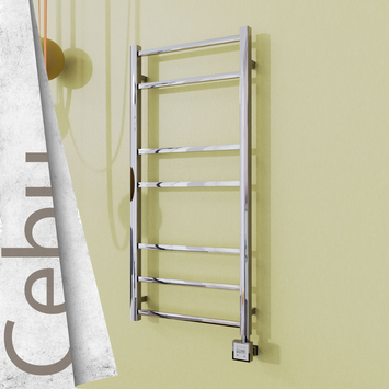 - Cebu Electric Towel Warmer 500x1050 Polished Finish Ktx3 200 W  - Cebu Electric Towel Warmer 500x1050 Polished Finish Ktx3 200 W