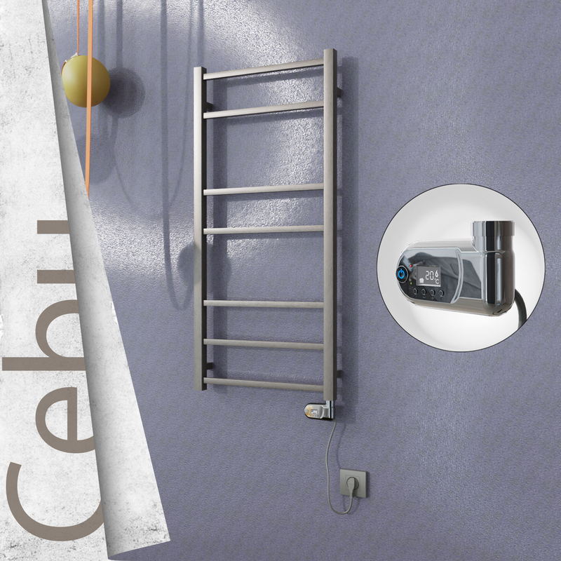 Cebu Electric Towel Warmer 500x1050 Satine Finish (Thesis Thermostat) 200 W