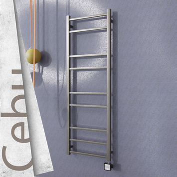 - Cebu Electric Towel Warmer 500x1395 Satine Finish Ktx3 200 W  - Cebu Electric Towel Warmer 500x1395 Satine Finish Ktx3 200 W
