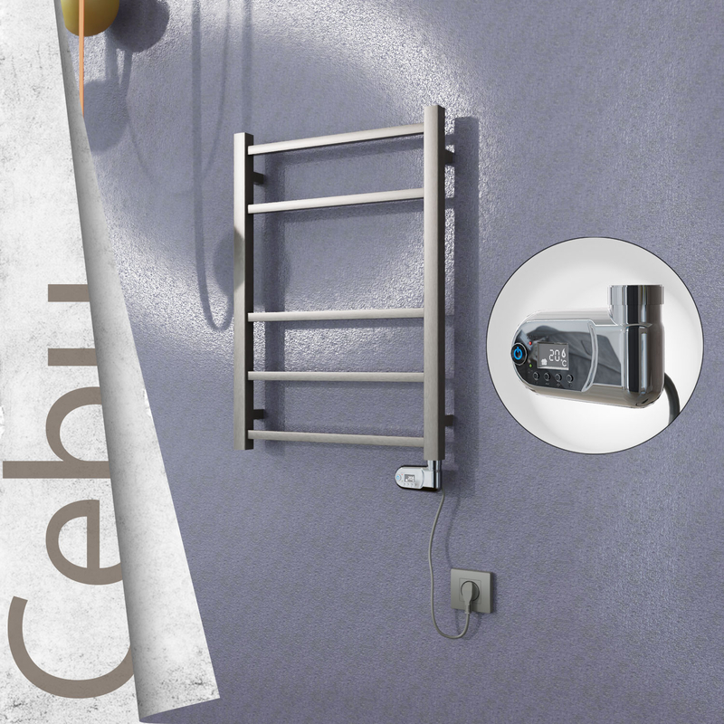 Cebu Electric Towel Warmer 500x705 Satine Finish (Thesis Thermostat) 200 W