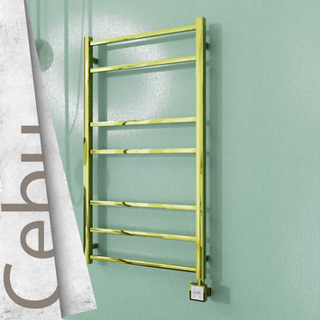 - Cebu Electric Towel Warmer 600x1050 Gold Ktx3 200 W  - Cebu Electric Towel Warmer 600x1050 Gold Ktx3 200 W